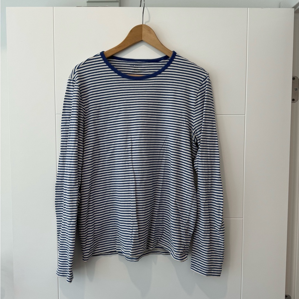 Men’s Club Monaco nautical long sleeve cotton tee shirt